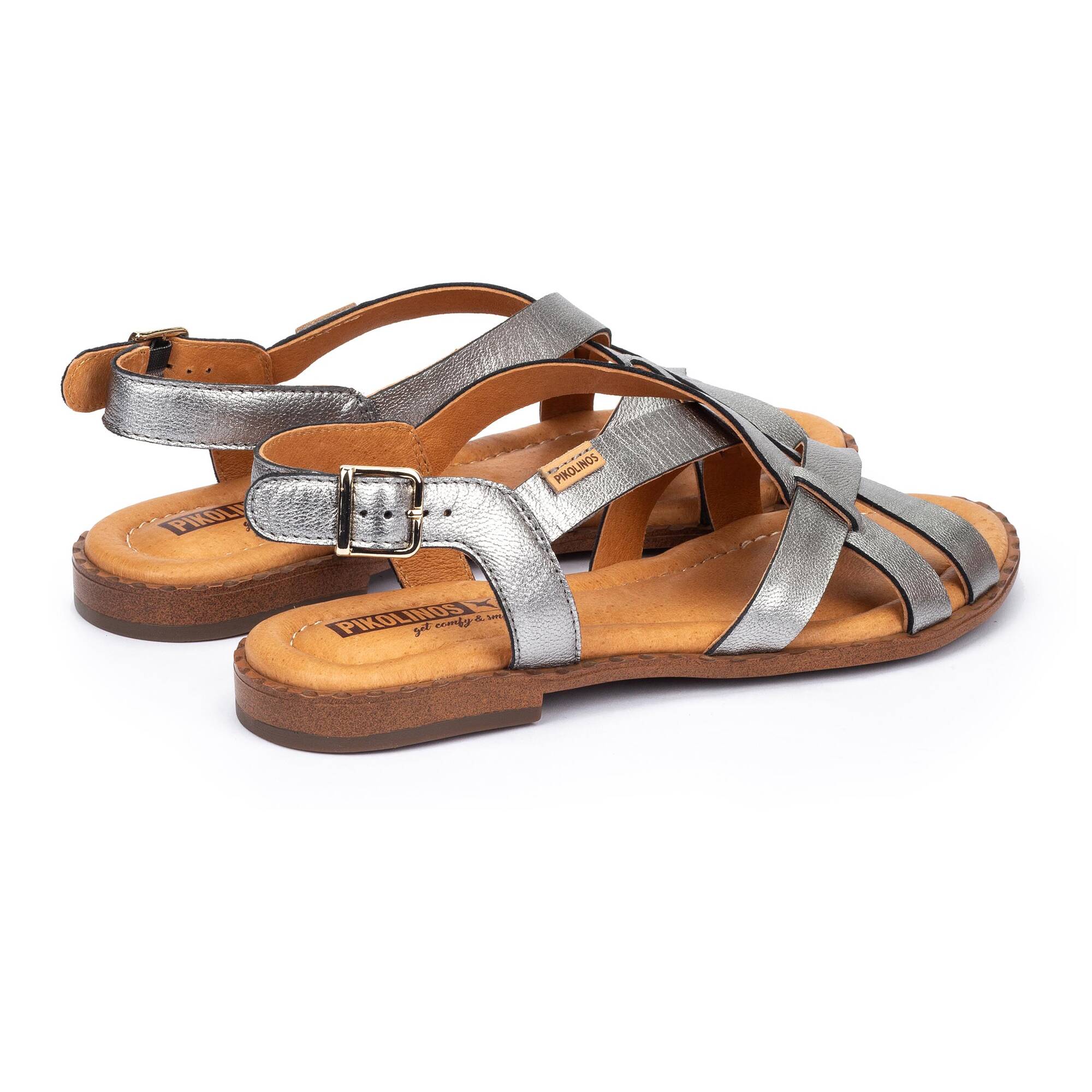 Flat sandals | ALGAR W0X-0556CL, LEAD, large image number 30-W0X-0556CL_058_Pikolinos_ALGAR_LEAD_full.jpg | null