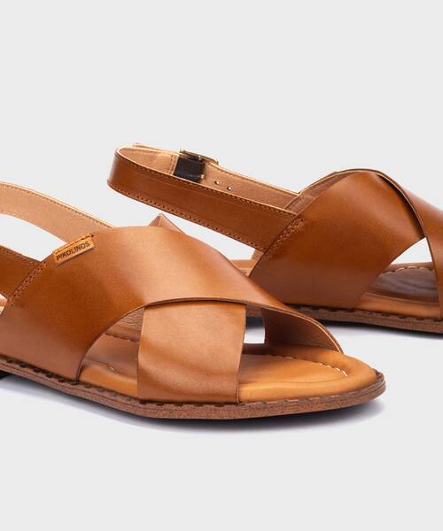 Flat sandals | ALGAR W0X-0576 | BRANDY | Pikolinos