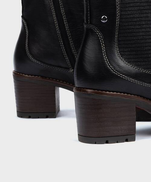 Botines de tacón | LLANES W7H-8948 | BLACK | Pikolinos