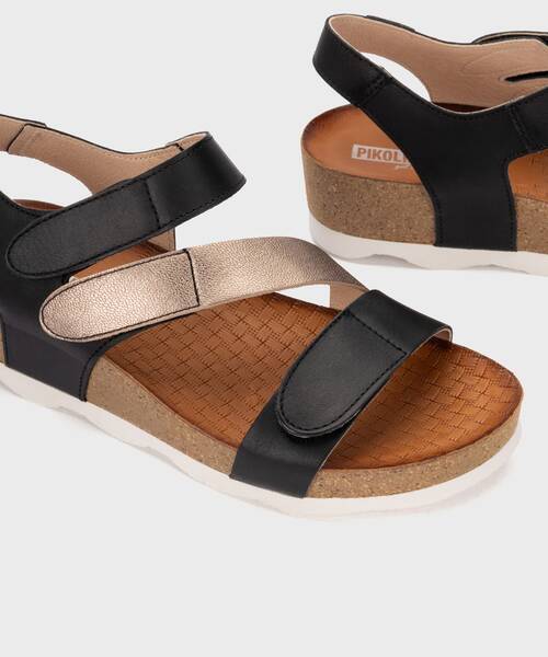 Wedges | MAHON W9E-0889C1 | BLACK | Pikolinos