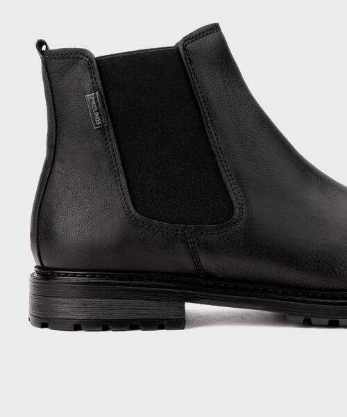 Bottines &agrave; lacets pour hommes , ANCARES M8P , ANCARES M8P-8227PN , BLACK