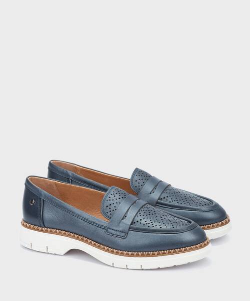 Loafers | HENARES W1A-3864CP | BLUE | Pikolinos