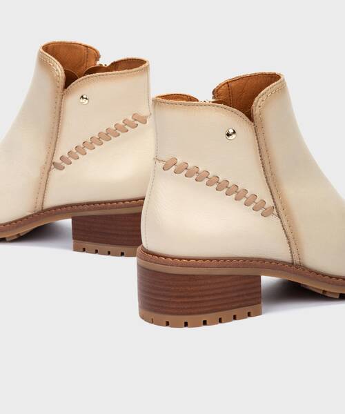 Botines con Tacón | MEDINA W0D-8871 | MARFIL | Pikolinos