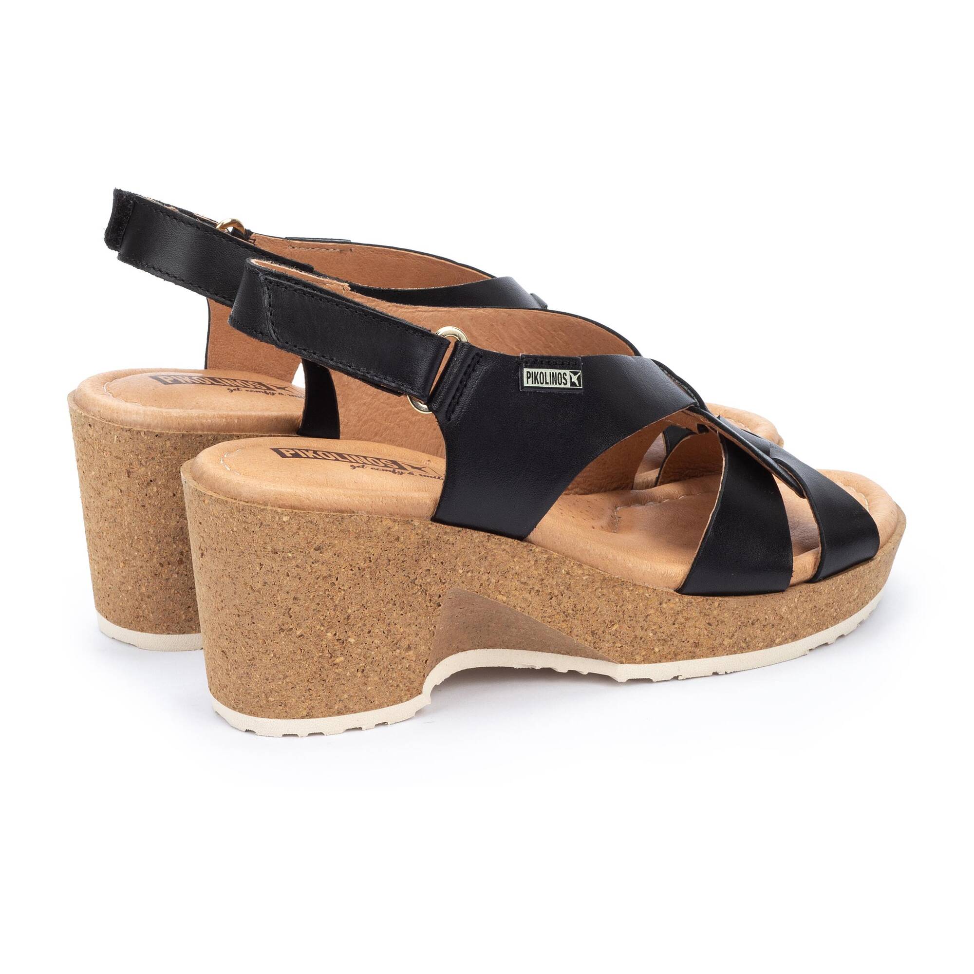 Wedges | ARENALES W3B-1518, BLACK, large image number 30-W3B-1518_000_Pikolinos_ARENALES_BLACK_full.jpg | null