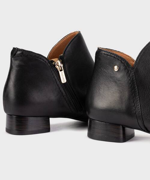 Women's low-heeled ankle boots , UBEDA W2N , UBEDA W2N-8598CO , BLACK