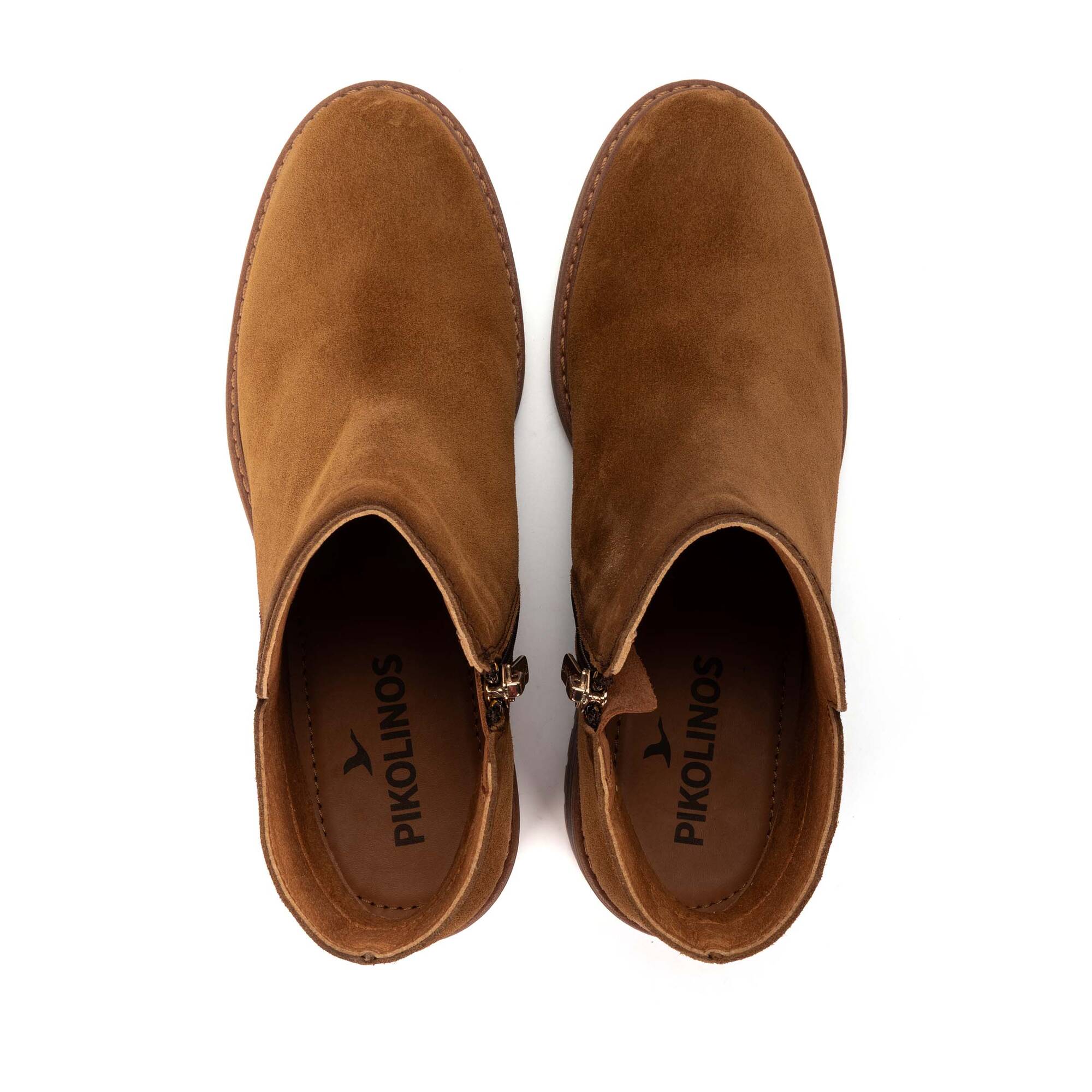 Women's suede ankle boots with mid heel MEDINA W0D-8871SE | PIKOLINOS