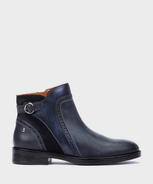 Flat ankle boots | PUERTOLLANO W3C-8553C1 | BLUE | Pikolinos
