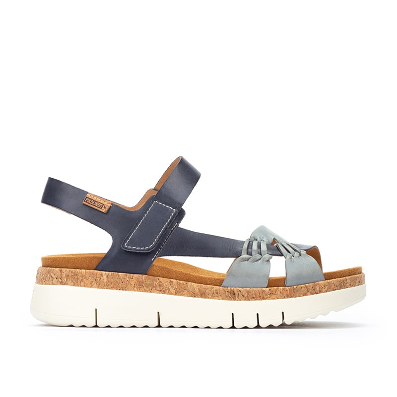 Pikolinos Sandalias cuña de piel PALMA W4N