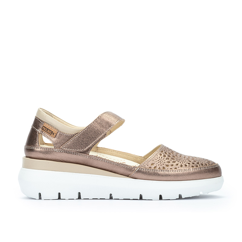 Pikolinos RUEDA W2A Women's leather Sneakers STONE 4-5