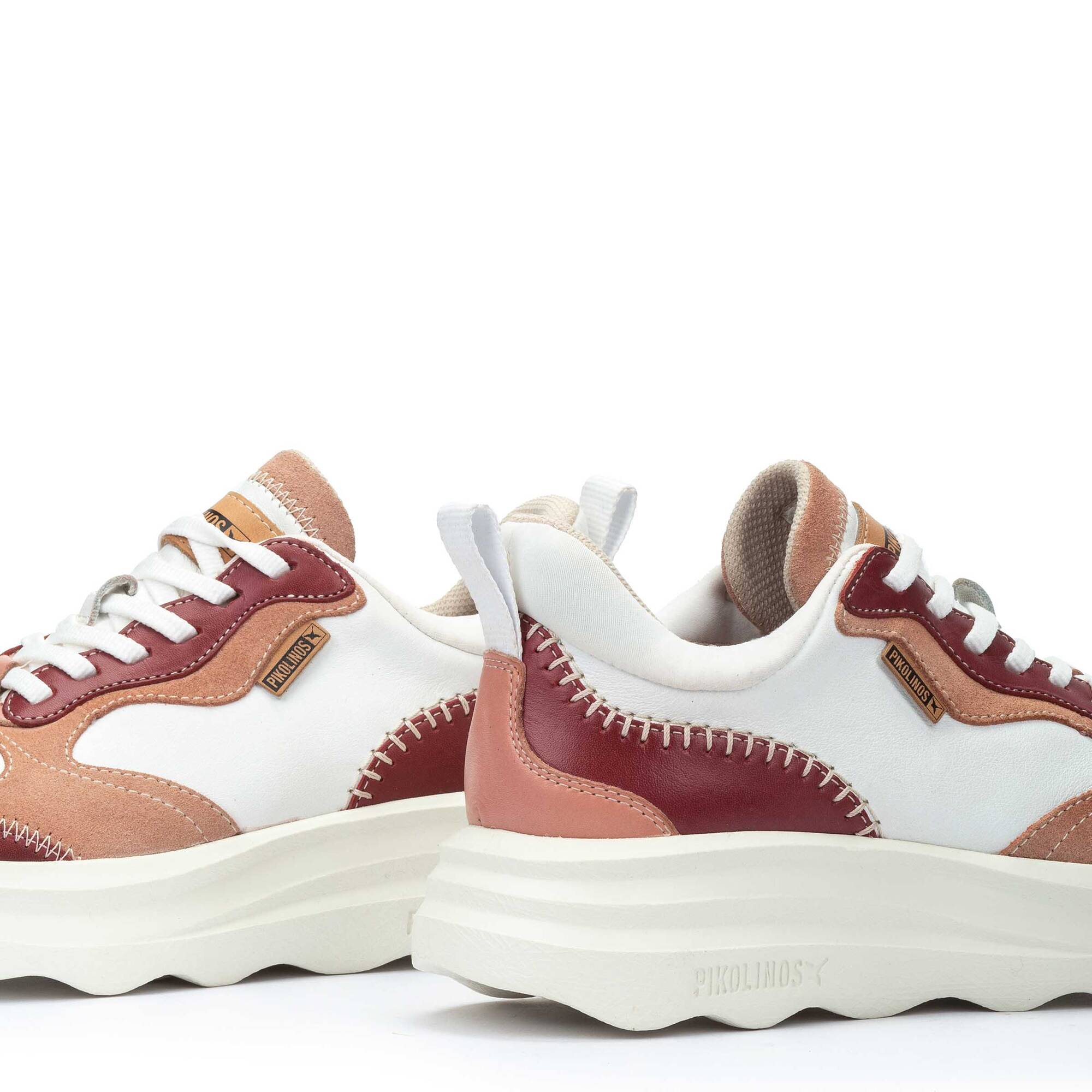 Sneakers | ZAHARA W1D-6775C2, WHITE-RUBI, large image number 60-W1D-6775C2_948_Pikolinos_ZAHARA_WHITE-RUBI_full.jpg | null