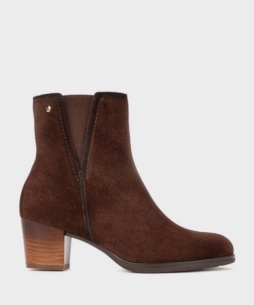 Women's suede high-top ankle boots , ZAMORA W0E , ZAMORA W0E-8628SE , OLMO