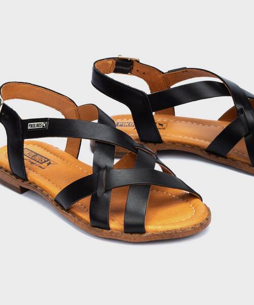 Sandalias planas | ALGAR W0X-0556ST | BLACK | Pikolinos