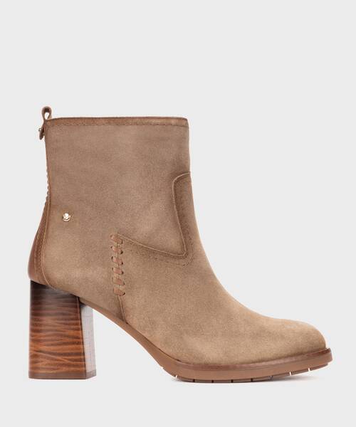 Botins Salto Alto | PALENCIA W9U-8945SEC1 | TAUPE | Pikolinos
