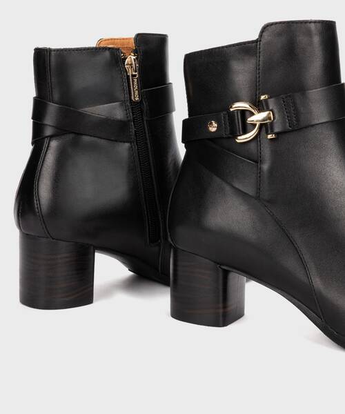 Bottines &agrave; Talons | CALAFAT W1Z-8914 | BLACK | Pikolinos