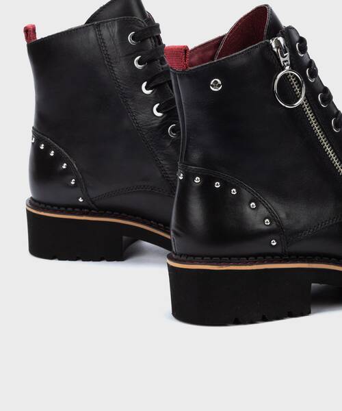 Bottines Plates | VICAR W0V-8610 | BLACK | Pikolinos