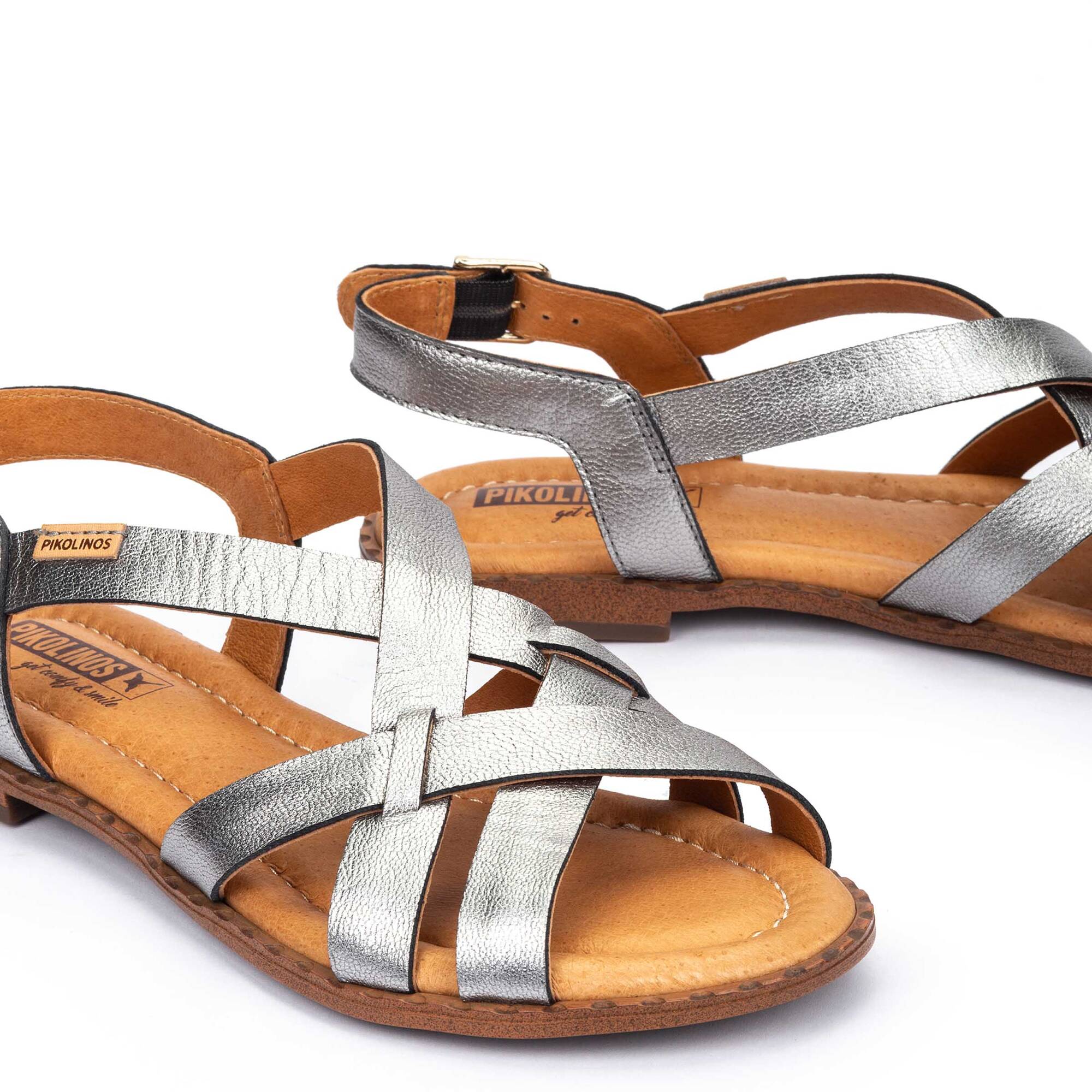 Flat sandals | ALGAR W0X-0556CL, LEAD, large image number 60-W0X-0556CL_058_Pikolinos_ALGAR_LEAD_full.jpg | null