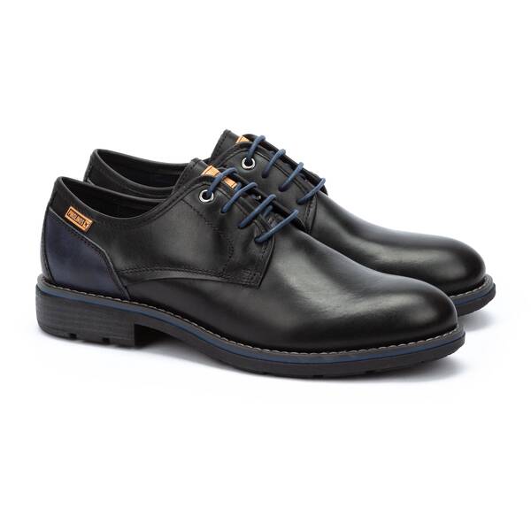 Lace-up shoes | YORK M2M-4178, BLACK, large image number 20 | null