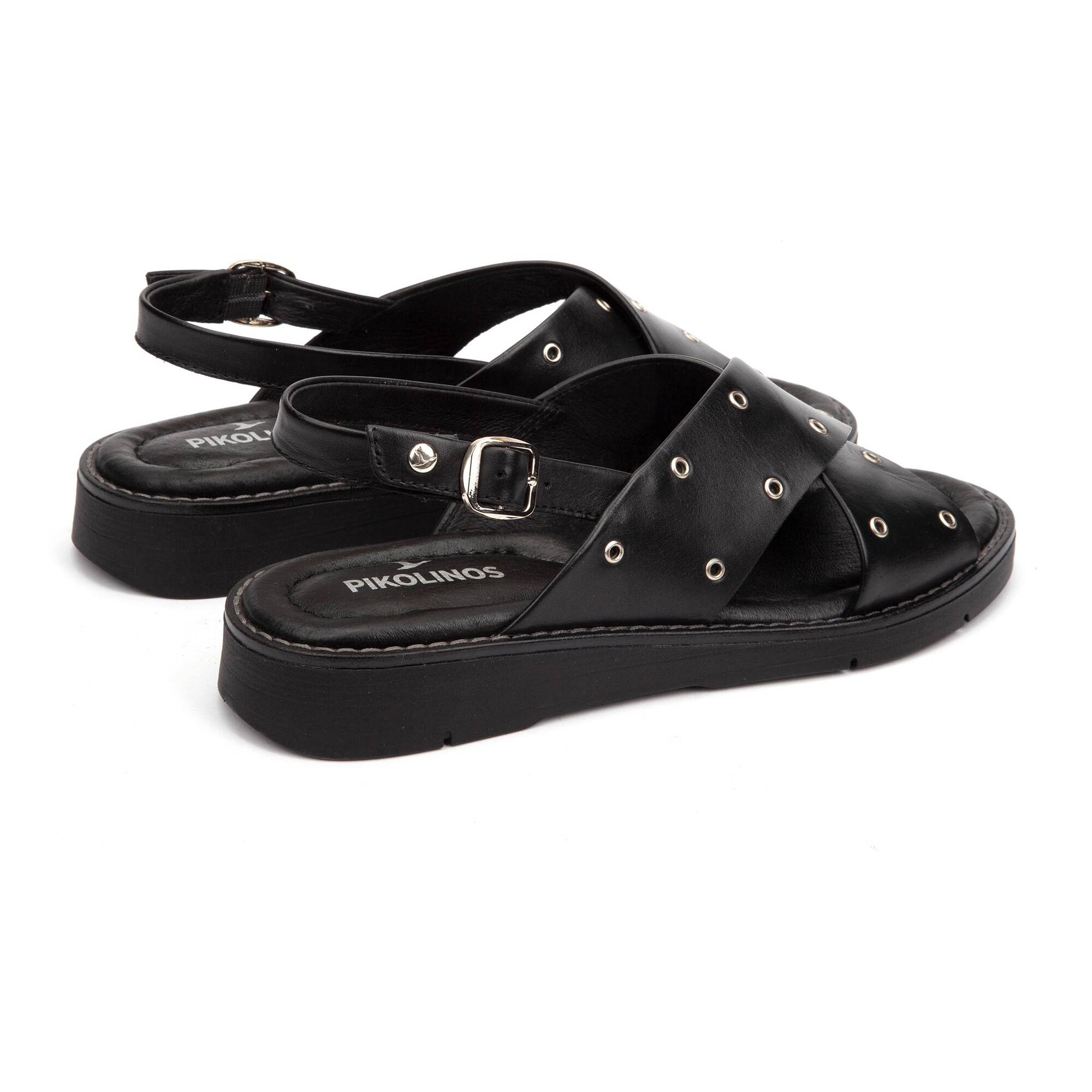 Sandalias planas | ROQUETAS W9B-0782, BLACK, large image number 30-W9B-0782_000_Pikolinos_ROQUETAS_BLACK_full.jpg | null
