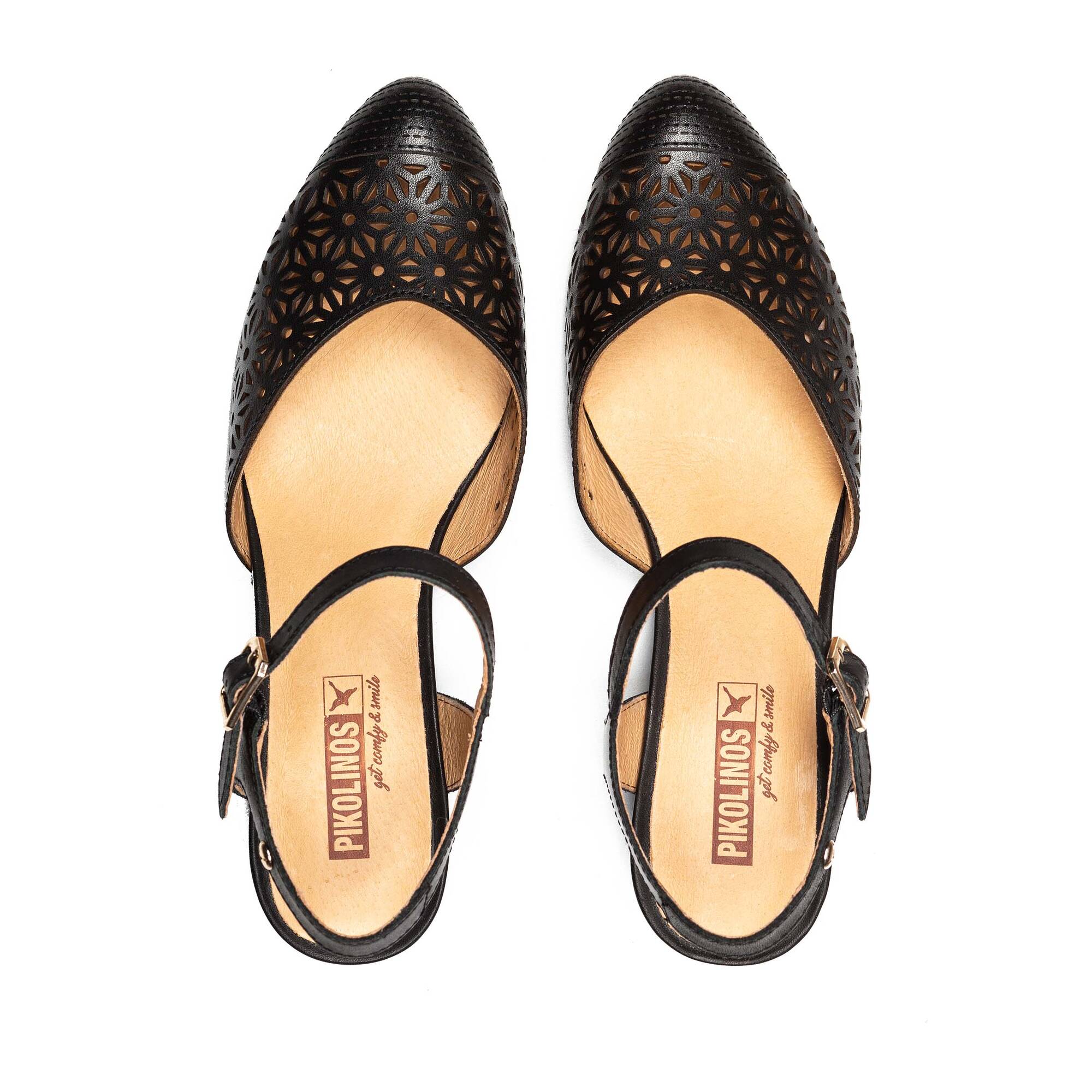 Zapato de mujer en piel rebajados ELBA W4B 5846 OUTLET PIKOLINOS