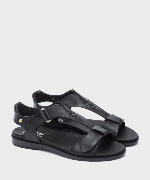 Flat Sandals | FORMENTERA W8Q-0818 | BLACK | Pikolinos