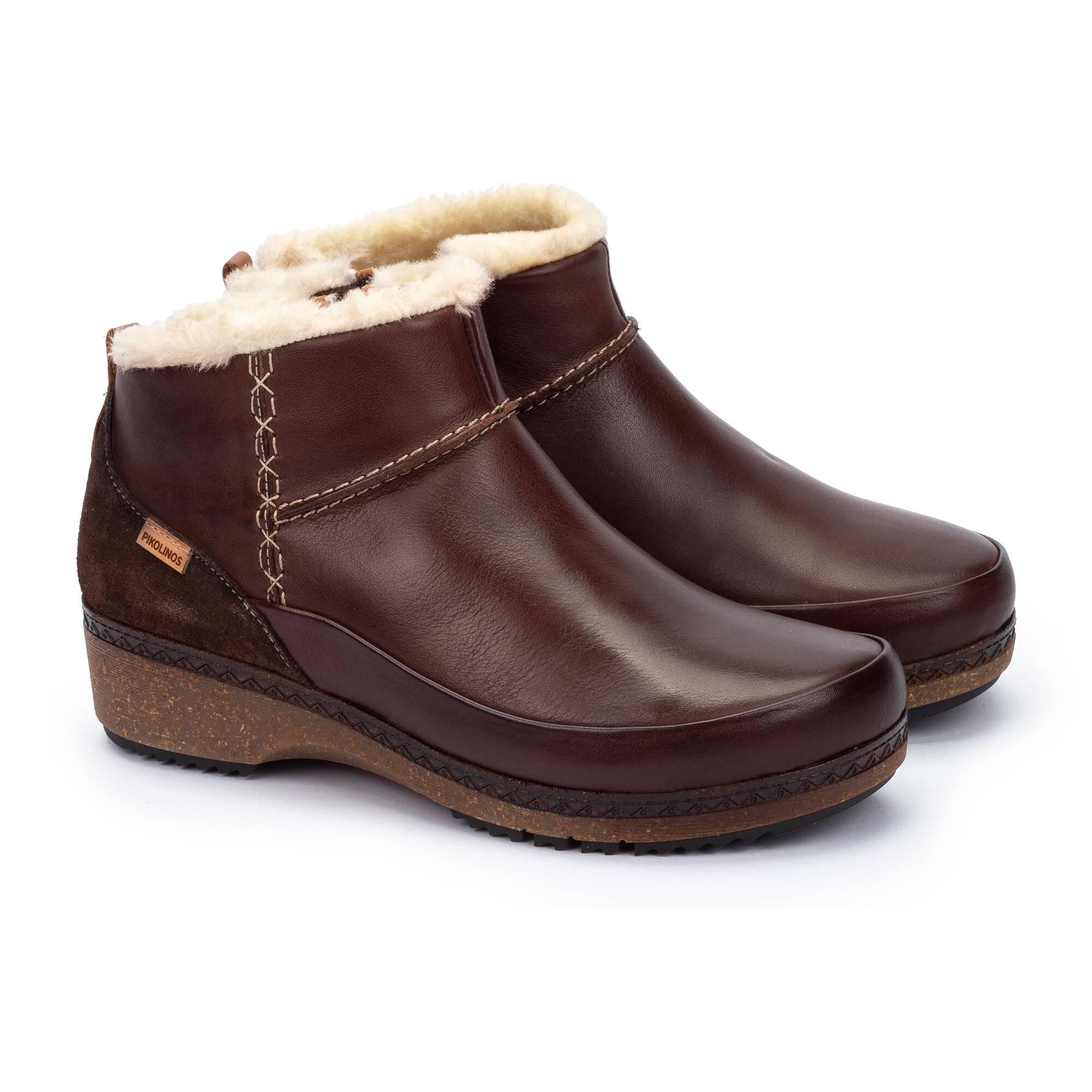 Flat ankle boots | GRANADA W0W-8827C1, CAOBA, large image number 20-W0W-8827C1_130_Pikolinos_GRANADA_CAOBA_full.jpg | null