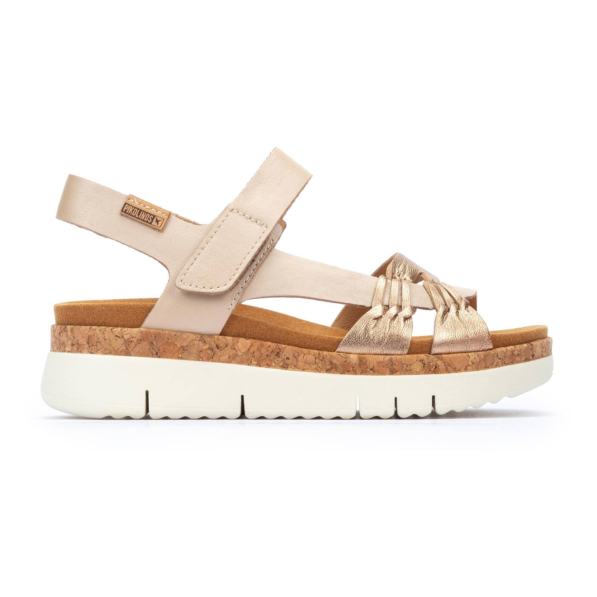 Wedges and platforms | PALMA W4N-0968CLC1, CHAMPAGNE, large image number 10 | null