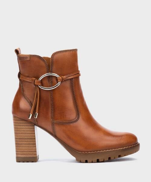 Heeled Booties | CONNELLY W7M-8542 | BRANDY | Pikolinos