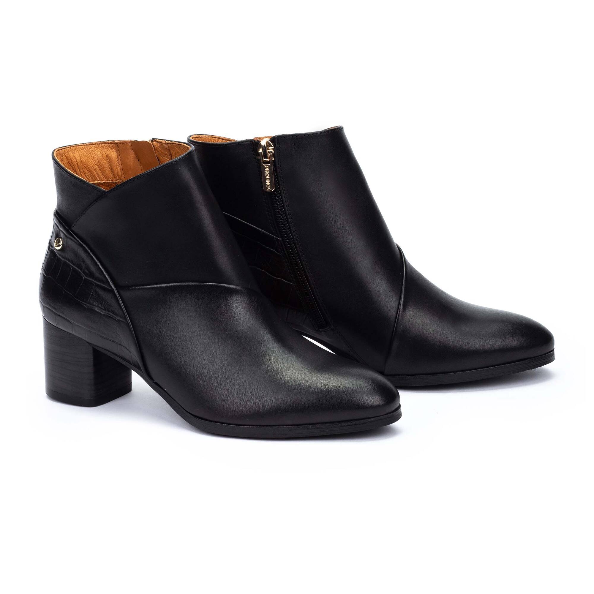 Heeled ankle boots | CALAFAT W1Z-8575C1, BLACK, large image number 100-W1Z-8575C1_000_Pikolinos_CALAFAT_BLACK_full.jpg | null