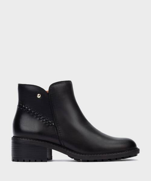 Heeled ankle boots | MEDINA W0D-8871 | BLACK | Pikolinos