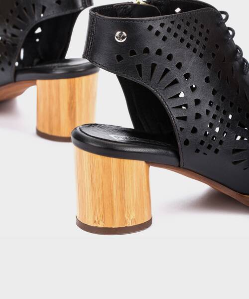 Sandalias tacón | ROTA W6X-8816 | BLACK | Pikolinos