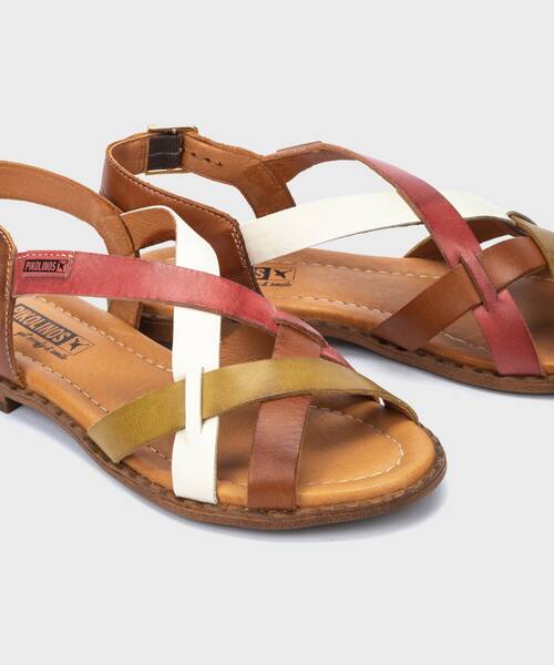 Sandalias Planas | ALGAR W0X-0556C2 | BRANDY | Pikolinos