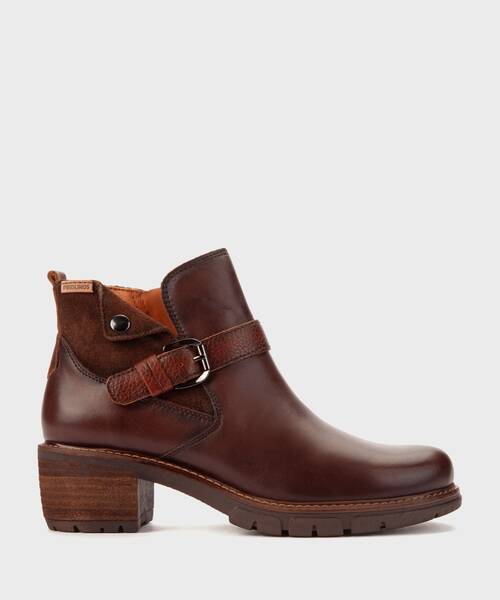 Women's mid-heel ankle boots , SAN SEBASTIA W1T , SAN SEBASTIA W1T-8895C1 , OLMO