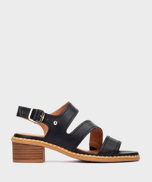 Sandalias de tac&oacute;n | BLANES W3H-1635 | BLACK | Pikolinos