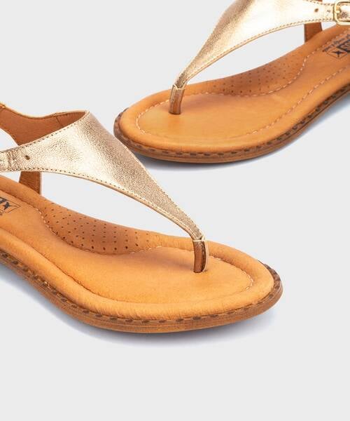 Flat Sandals | ALGAR W0X-0954CL | CHAMPAGNE | Pikolinos