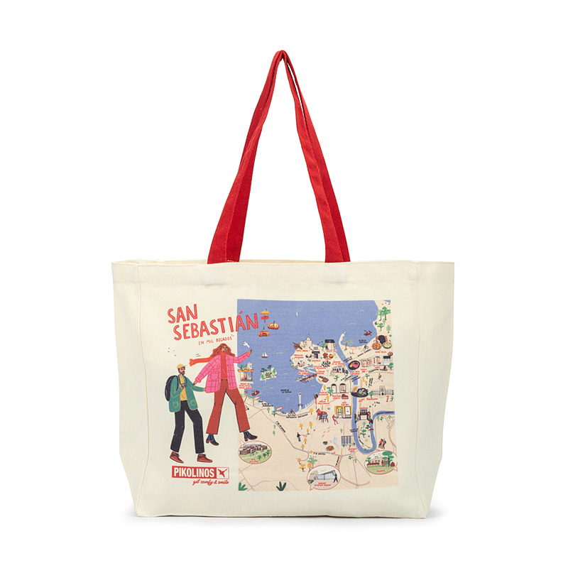 Pikolinos Bolsos tela tote SMILING UHA