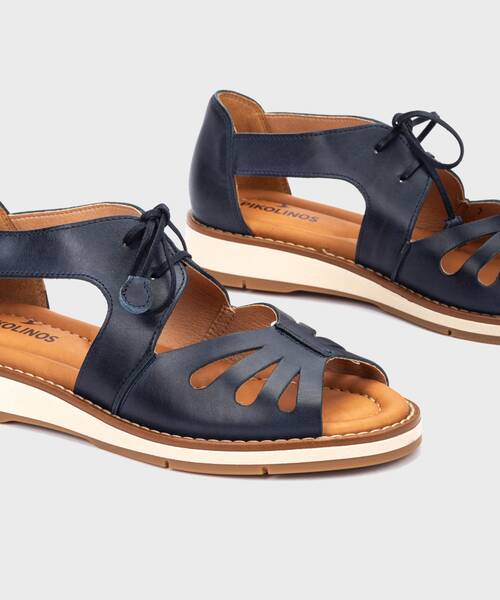 Flat Sandals | ROQUETAS W9B-0947 | BLUE | Pikolinos