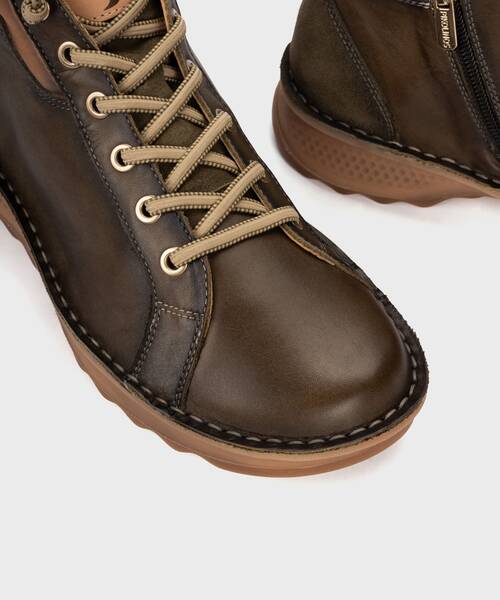 Sportlicher Stiefel mit breiter Passform f&uuml;r Damen , ALAVA W3J , ALAVA W3J-8509C1 , SEAWEED