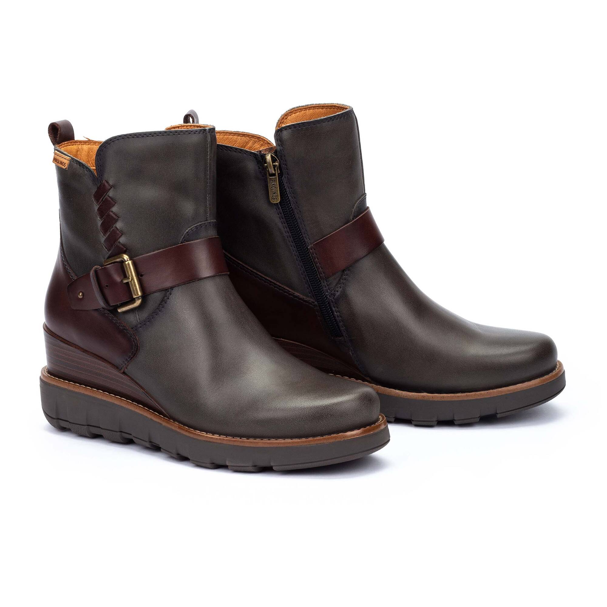 Heeled Booties | SANLUCAR W8F-8842C1, LEAD, large image number 100-W8F-8842C1_058_Pikolinos_SANLUCAR_LEAD_full.jpg | null