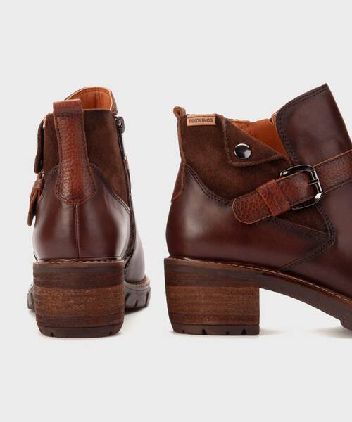 Women's mid-heel ankle boots , SAN SEBASTIA W1T , SAN SEBASTIA W1T-8895C1 , OLMO