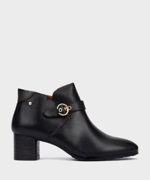 Stiefel mit Absatz und breiter Leiste f&uuml;r Frauen , CALAFAT W1Z , CALAFAT HAW1Z-8602C1 , BLACK