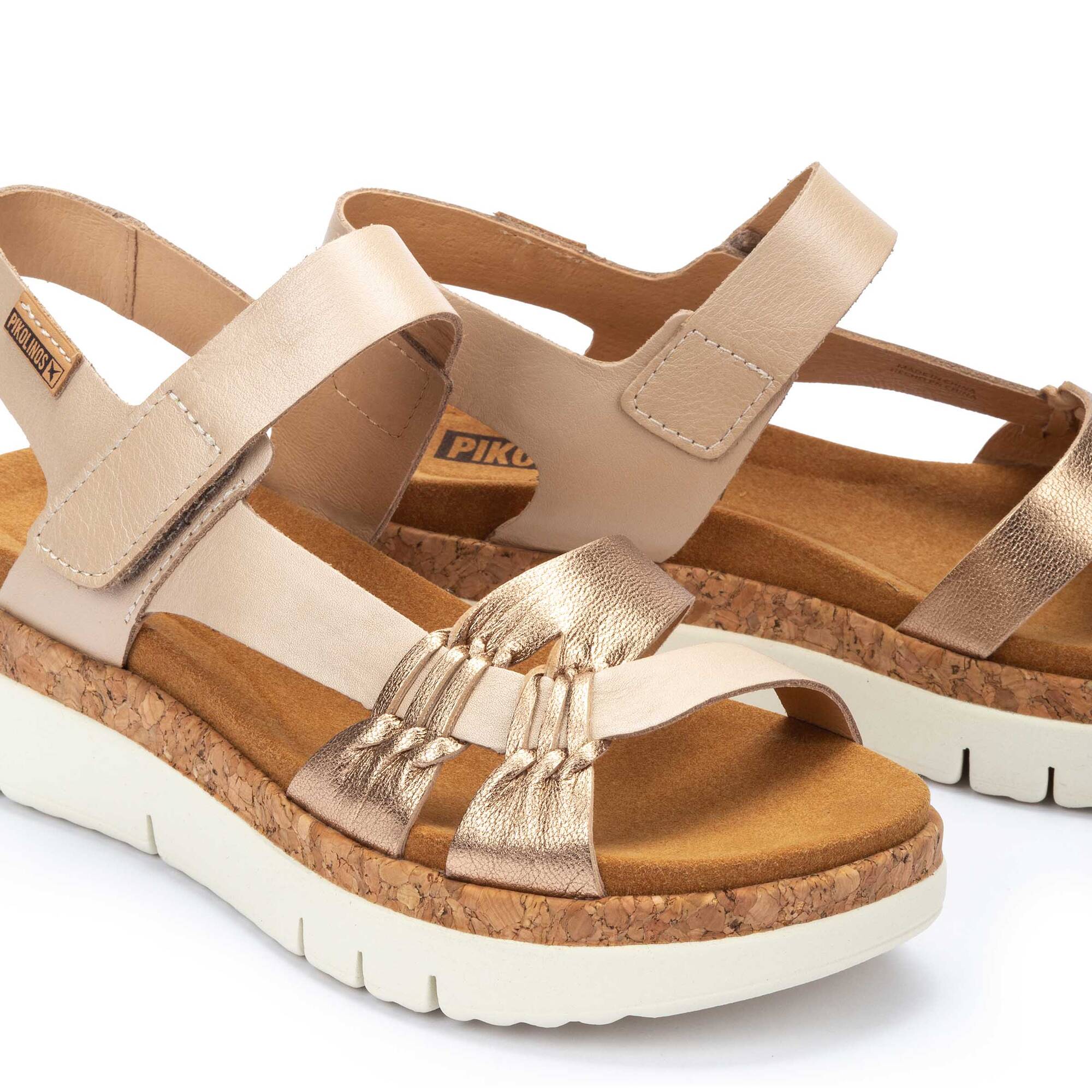 Wedges and platforms | PALMA W4N-0968CLC1, CHAMPAGNE, large image number 60 | null