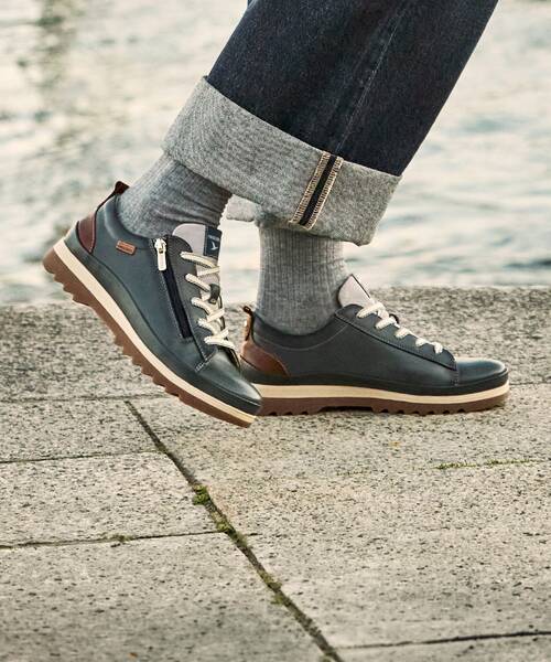 Women's casual shoes with zipper , VIGO W3W , VIGO W3W-6979 , OCEAN