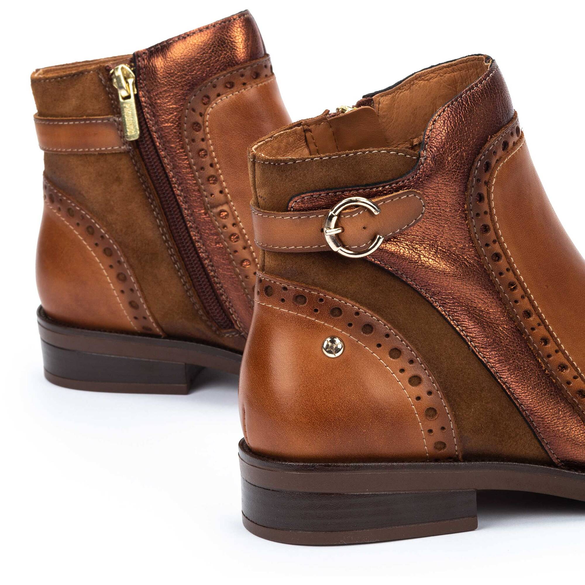 Flat Booties | PUERTOLLANO W3C-8553C1, BRANDY, large image number 60 | null