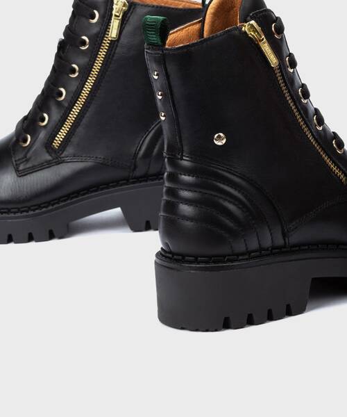 Botines planos | AVILES W6P-8560 | BLACK | Pikolinos