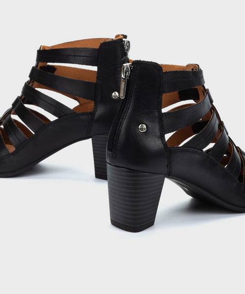 Heeled sandals | ALMENARA W1E-1592 | BLACK | Pikolinos