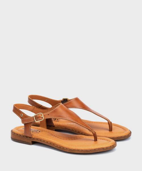 Sandalias Planas | ALGAR W0X-0954 | BRANDY | Pikolinos