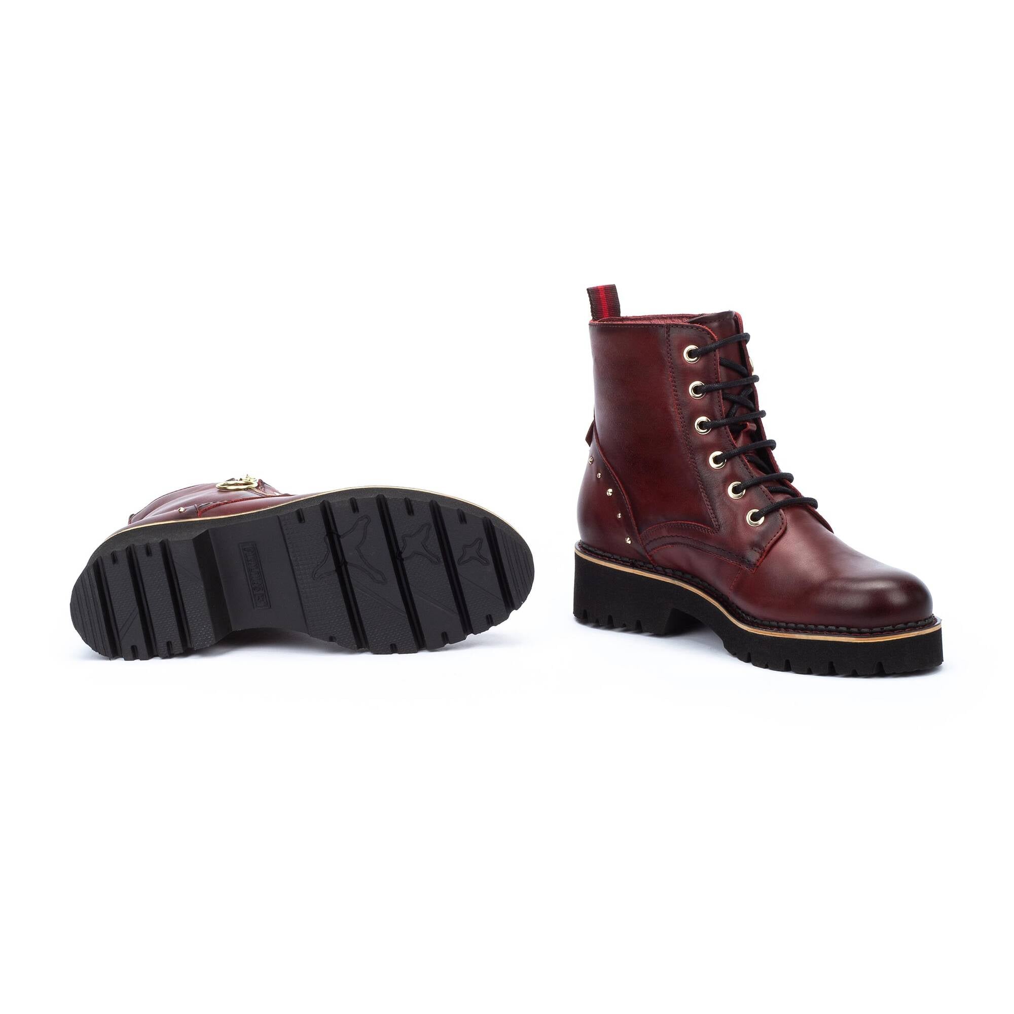 Lace-up biker ankle boots VICAR W6S-8619 | Outlet PIKOLINOS