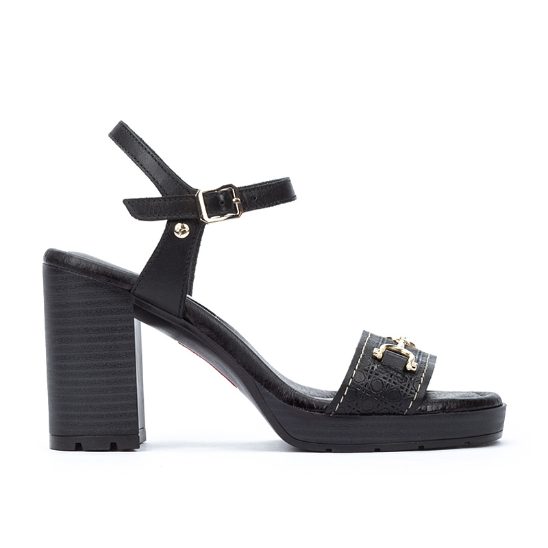 Pikolinos Sandalias tacón de piel CAMPELLO W4X