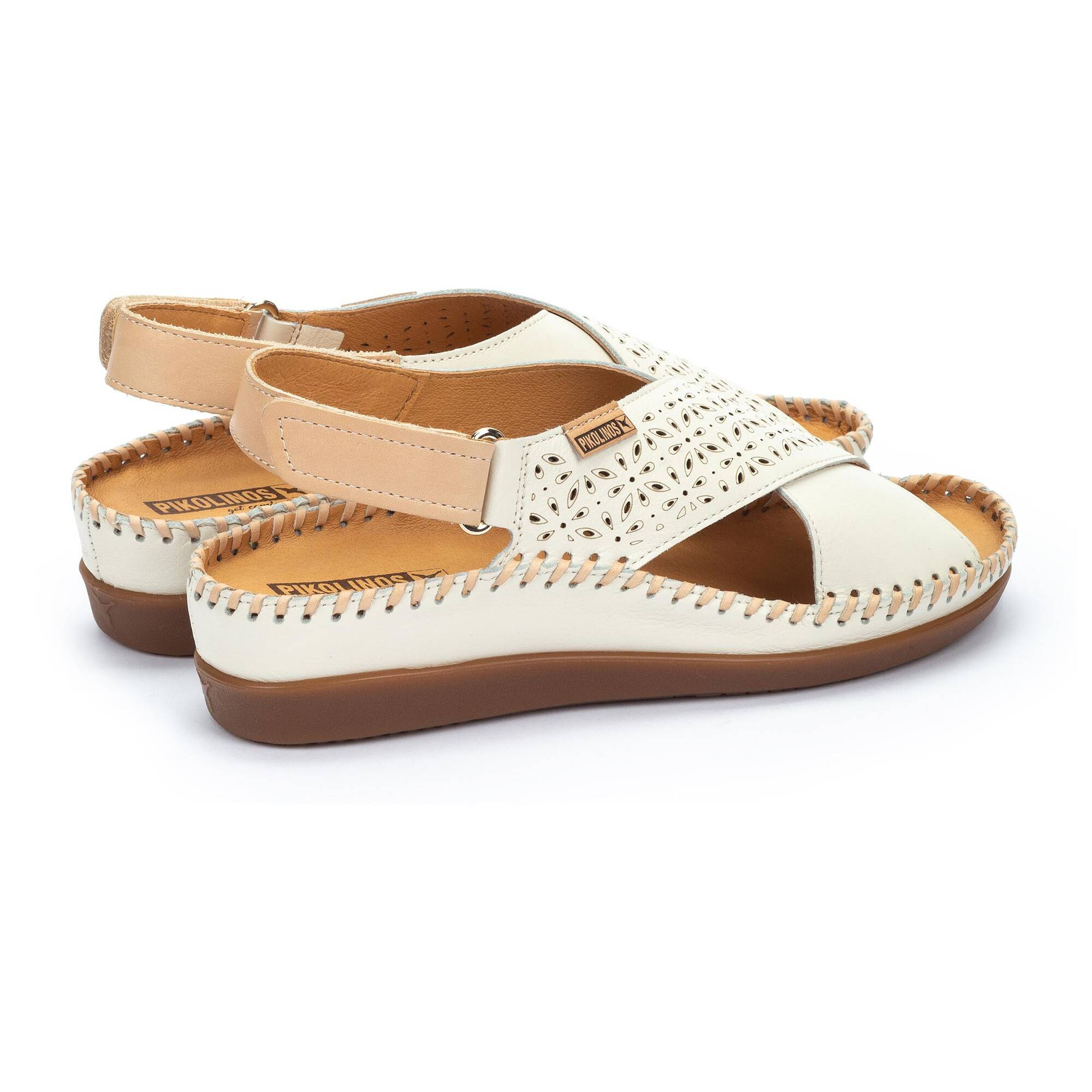 Sandalias Cangrejeras Mujer Sandalia Pikolinos Cadaques Nata Para - Main Image