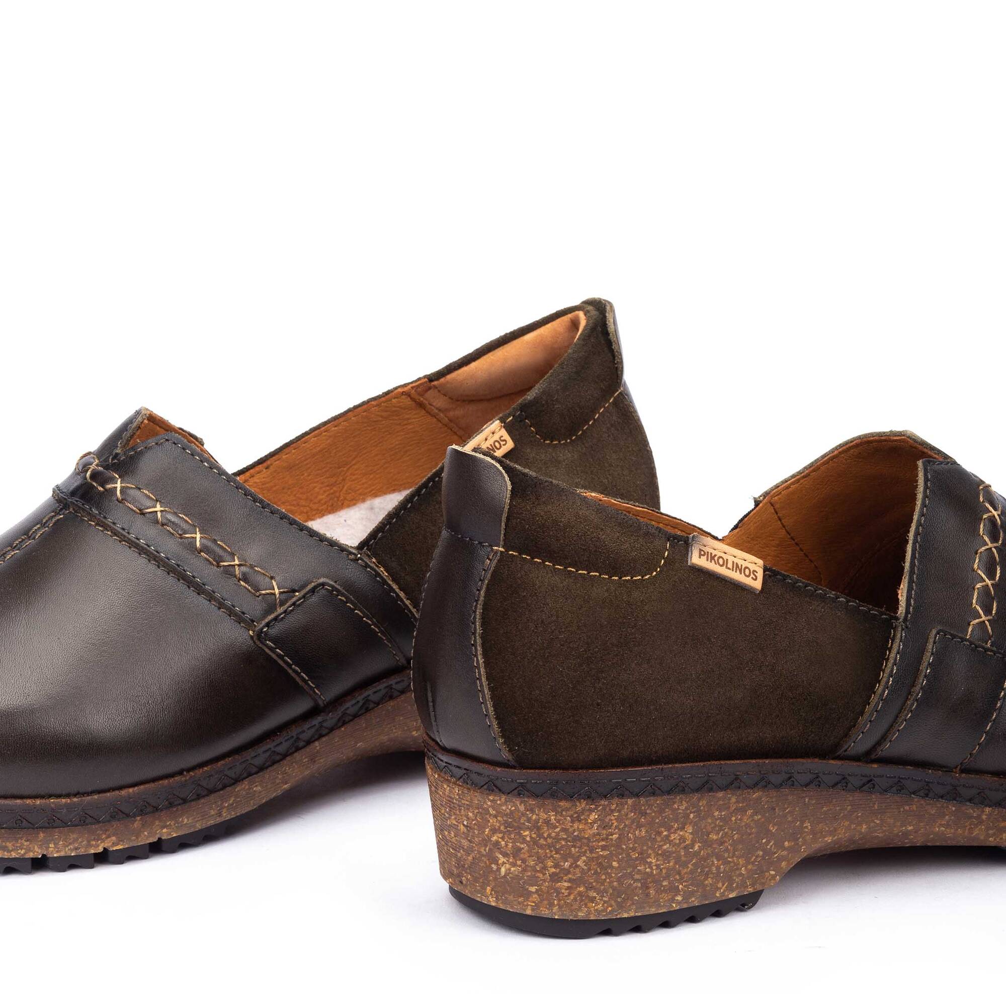 Sabots Pikolinos Granada W0W - Cuir Grené | Talon 3.5cm | Style Décontracté